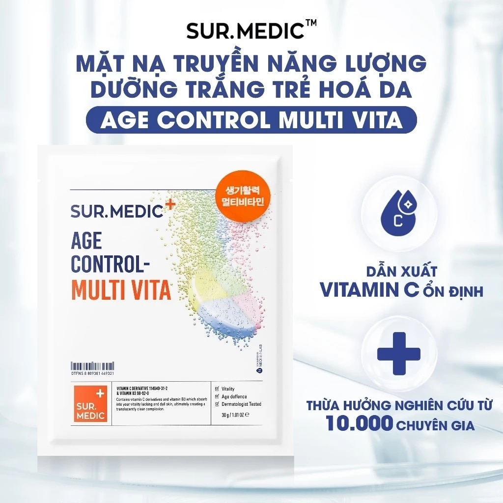 Mặt Nạ Sur.Medic+ Trẻ Hóa Da Age Control - Multi Vita Mask 30g