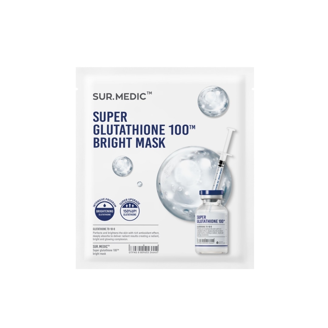 Mặt Nạ Sur.Medic+ Dưỡng Trắng Da Super Gluthathione 100™ Bright Mask 30g