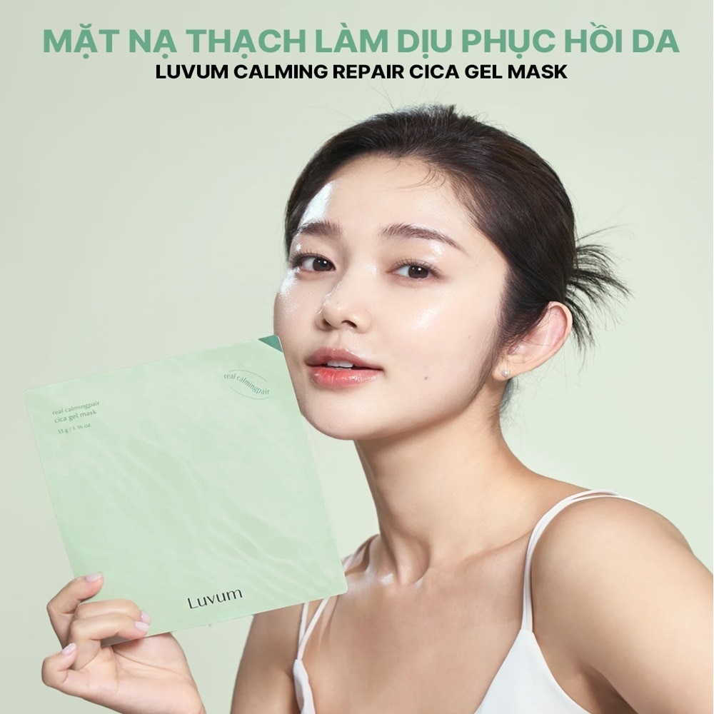 Mặt Nạ Thạch Luvum Làm Dịu, Phục Hồi Da Calming Repair Cica Gel Mask 33g