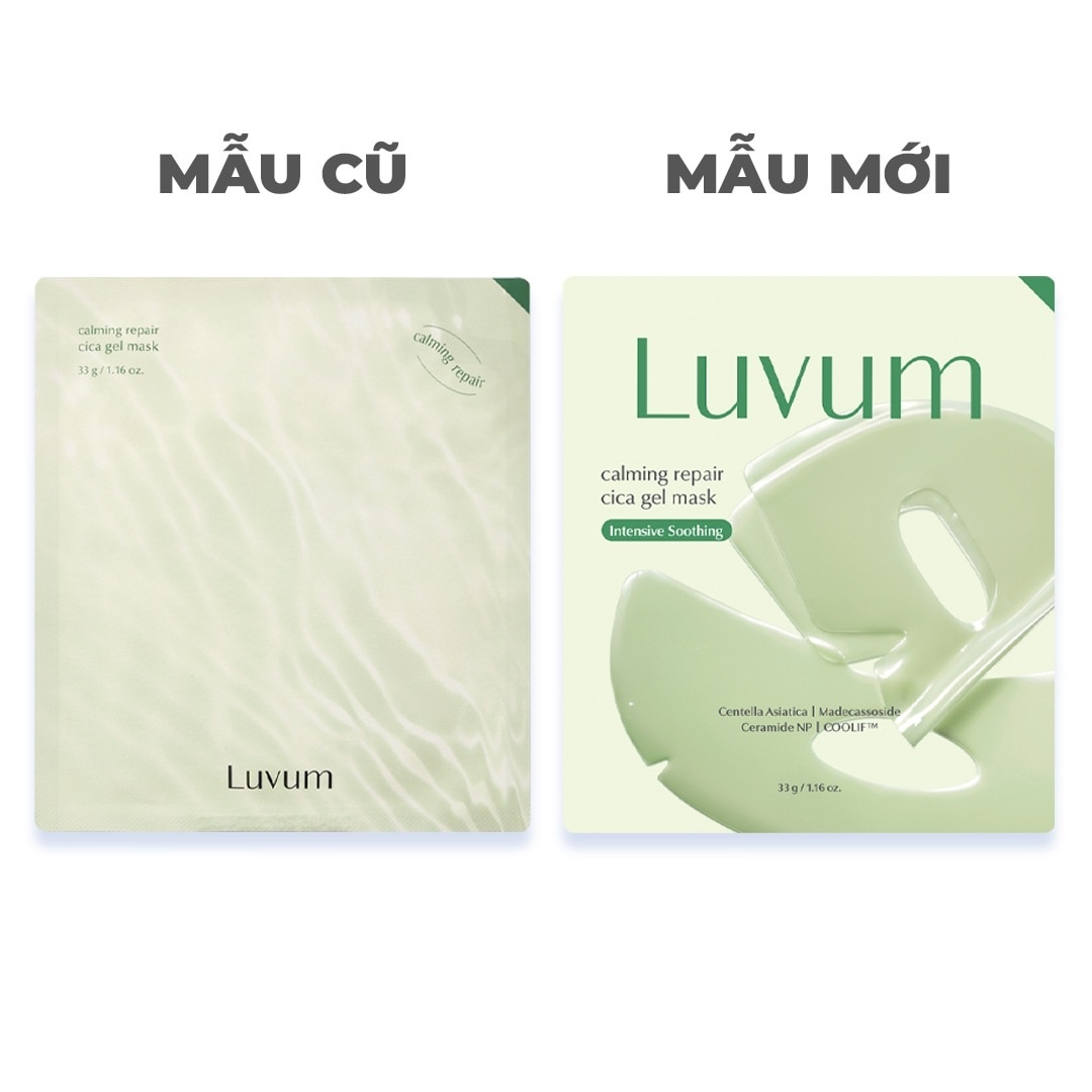 Mặt Nạ Thạch Luvum Làm Dịu, Phục Hồi Da Calming Repair Cica Gel Mask 33g image