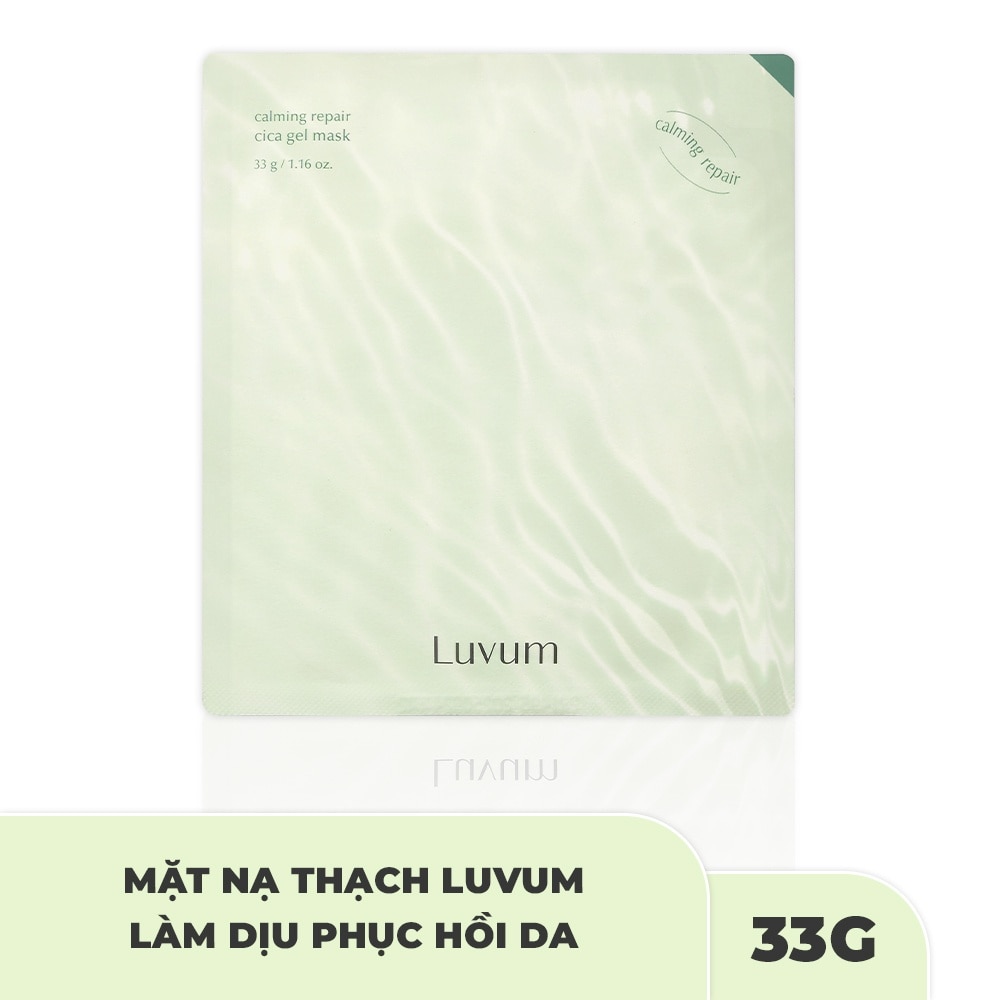 Mặt Nạ Thạch Luvum Làm Dịu, Phục Hồi Da Calming Repair Cica Gel Mask 33g