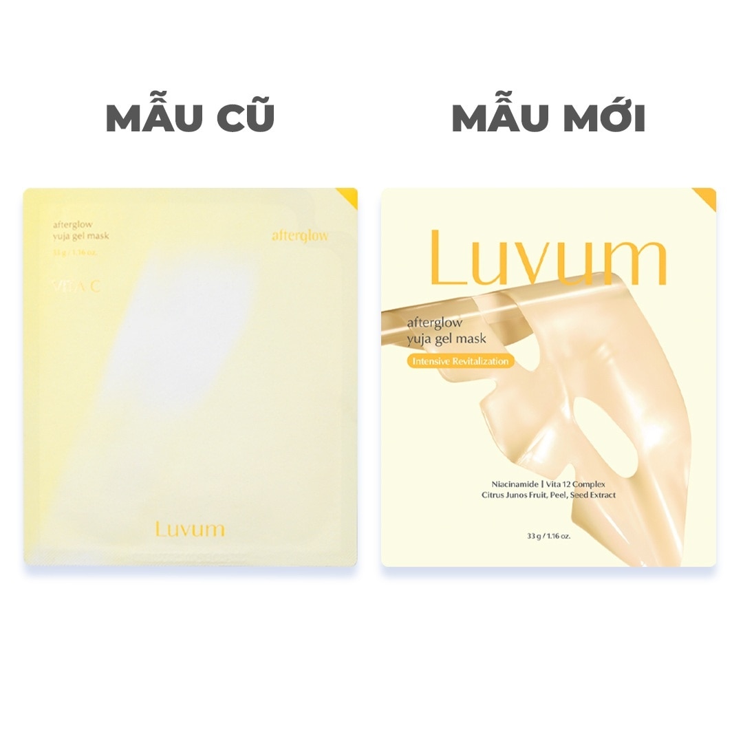 Mặt Nạ Thạch Luvum Dưỡng Trắng Da Afterglow Yuja Gel Mask 33g image
