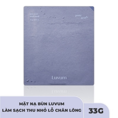 LUVUM Mặt Nạ Bùn Luvum Giúp Kiềm Dầu Hỗ Trợ Giảm Mụn Pore Reset Mud Mask 16g
