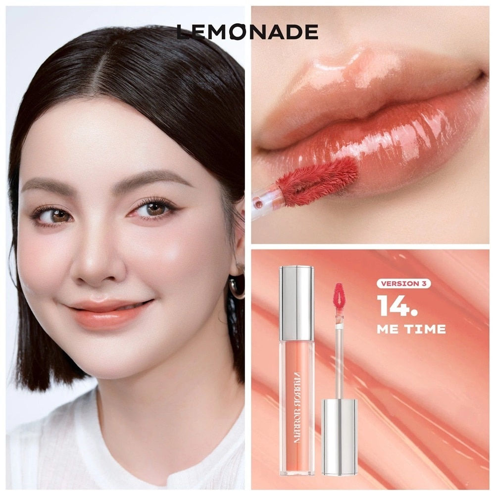 Son Bóng Lemonade Mirror Mirror Water Tint 4g .#14 Me Time Trà Sữa