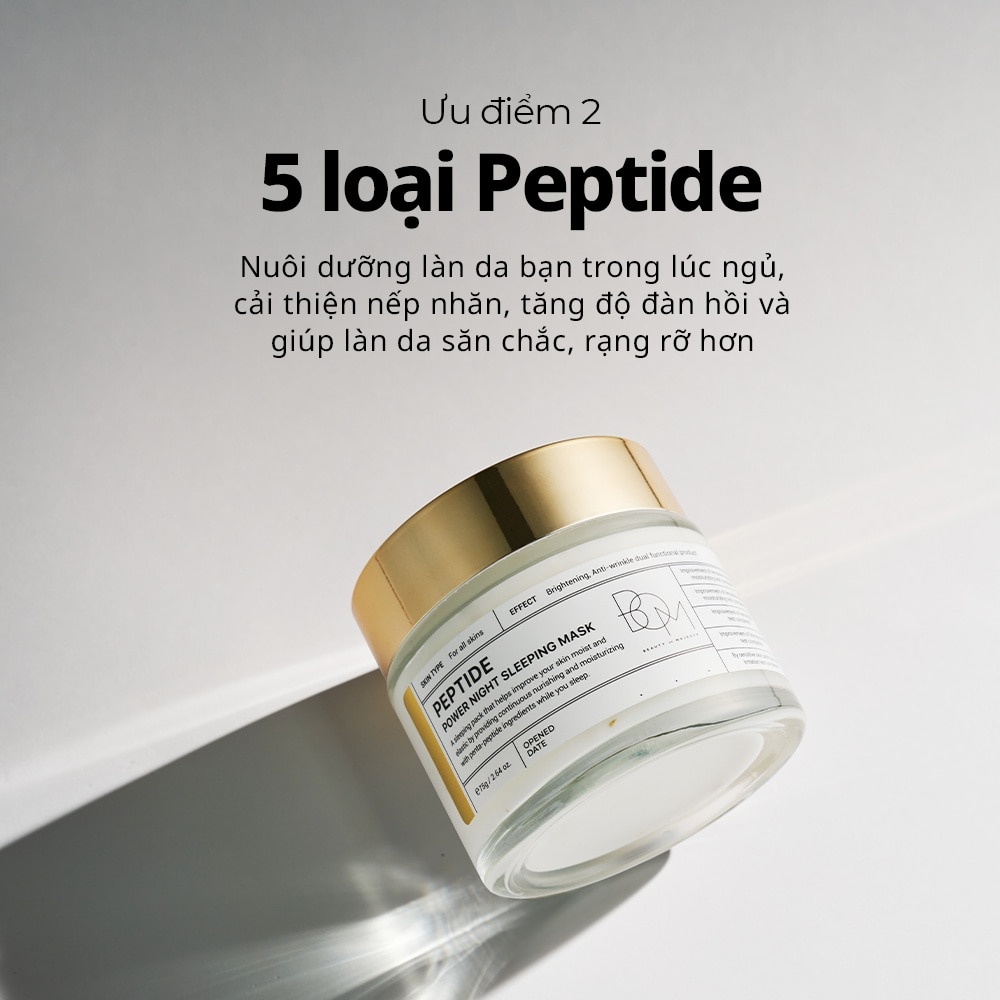 BOM Peptide Power Night Sleeping Mask 75g