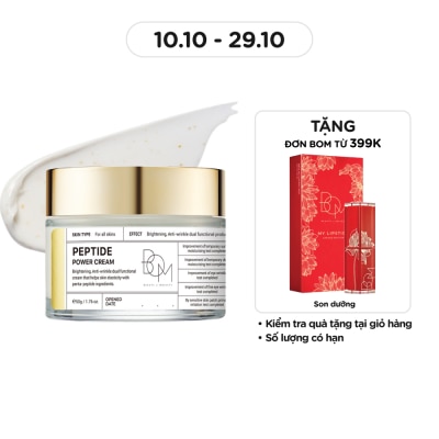 BOM Kem Dưỡng Ẩm BOM Làm Sáng, Làm Mờ Nếp Nhăn Peptide Power Cream 50g