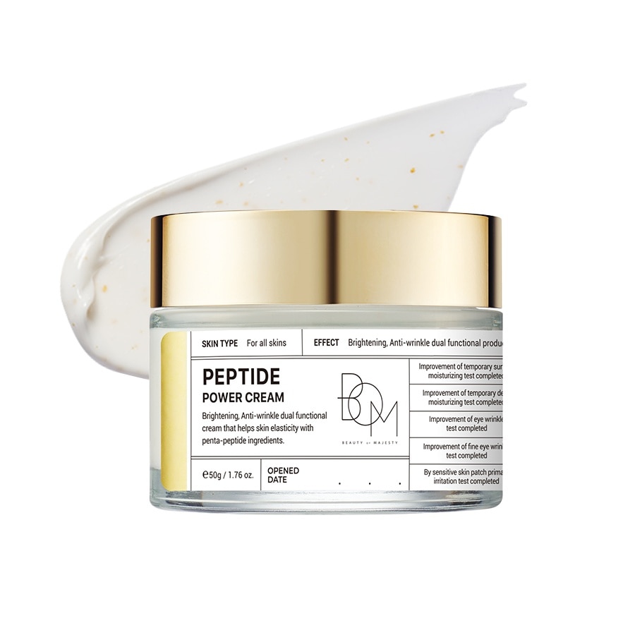 Kem Dưỡng Ẩm BOM Làm Sáng, Làm Mờ Nếp Nhăn Peptide Power Cream 50g