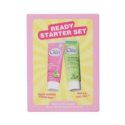 CLÉO Combo Cléo (Kem Tẩy Lông Cléo Avocado 25g+Gel Làm Dịu Da Sau Tẩy Lông Cléo 20g)