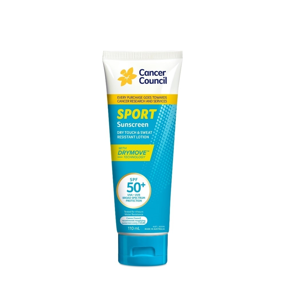 Kem Chống Nắng Cancer Council Sport Sunscreen Dry Touch & Sweat Resistant Lotion SPF50+ 110ml