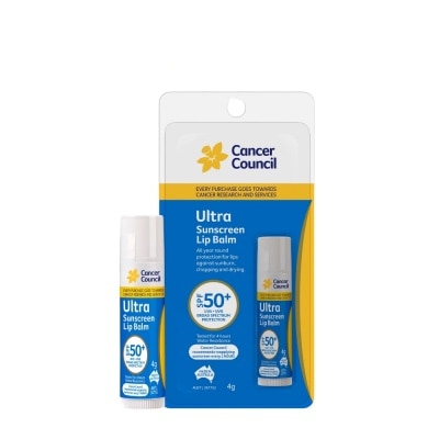 CANCER COUNCIL Cancer Council Ultra Suncream Lip Balm SPF50+ 4g