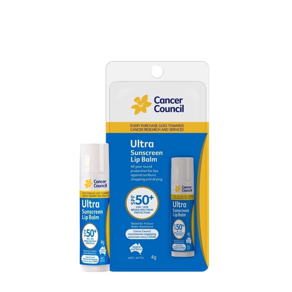 Son Dưỡng Chống Nắng Cancer Council Ultra Sunscreen Lipbalm SPF50+ 4g