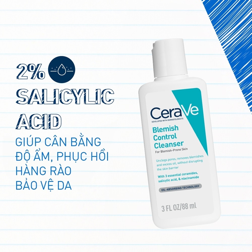 Cerave Blemish Control Cleanser 88ml