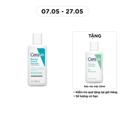 CERAVE - Sữa Rửa Mặt Cerave Cho Da Dầu Mụn Blemish Control Cleanser 88ml