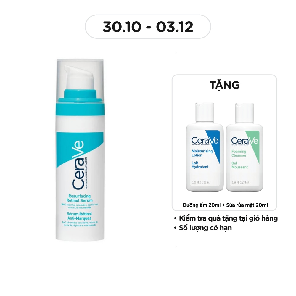 Dưỡng Chất Phục Hồi Da Cerave Resurfacing Retinol Serum 30ml