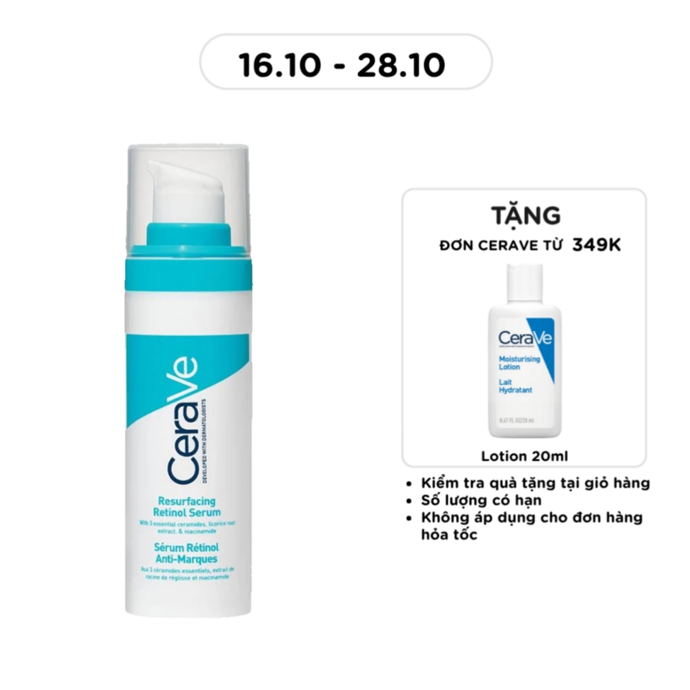 CERAVE, Resurfacing Retinol Serum 30ml | Watsons Vietnam