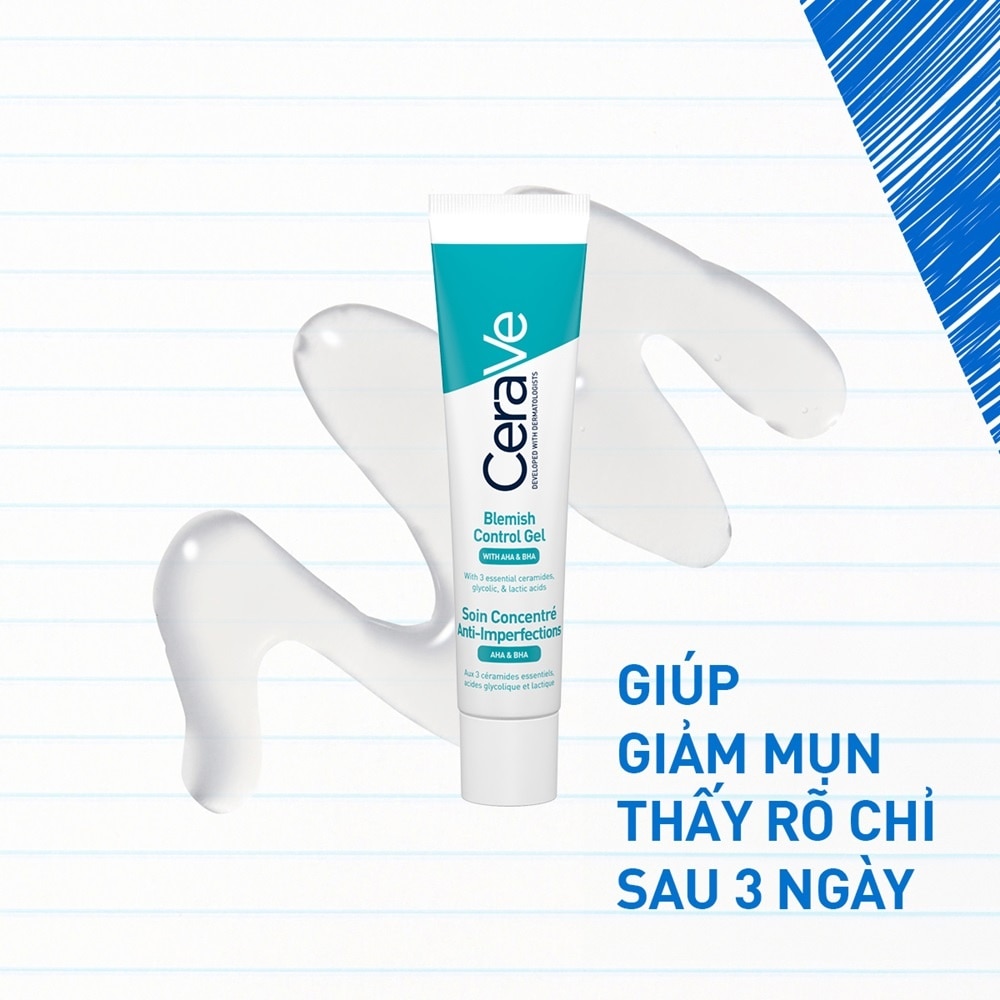 Gel Cerave Giảm Mụn Và Thâm Mụn Blemish Control Gel 40ml