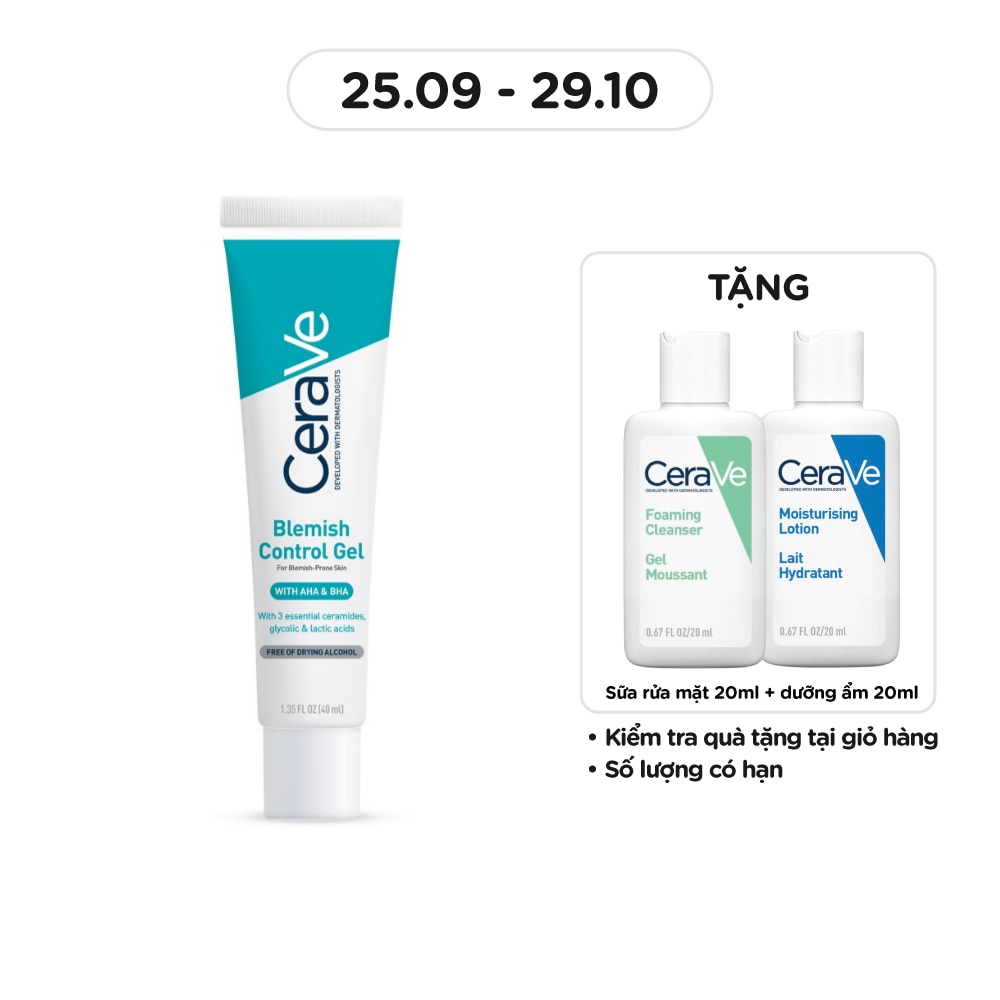 Gel Cerave Giảm Mụn Và Thâm Mụn Blemish Control Gel 40ml