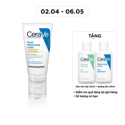 CERAVE - Sữa Dưỡng Ẩm Ban Ngày Cerave Facial Moisturising Lotion AM SPF50 52ml