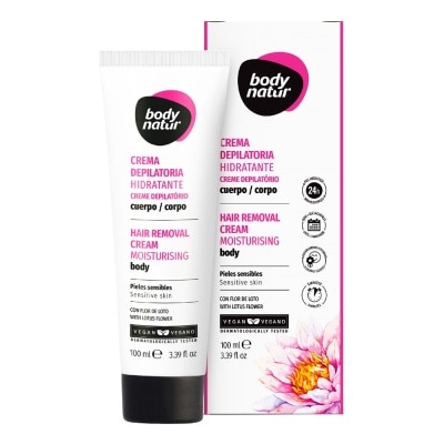 BODY NATUR Kem Tẩy Lông Body Natur Hair Removal Cream Moisturising Body Sensitive Skin 100ml