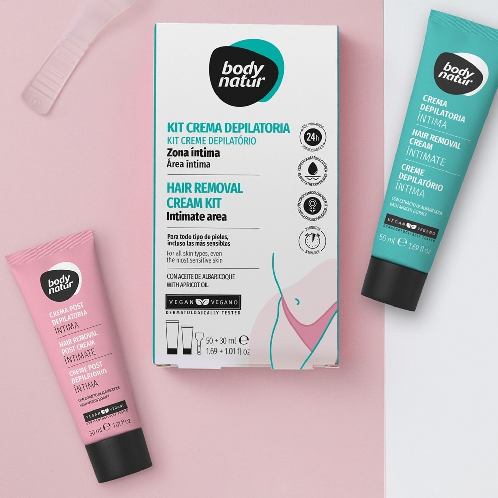 Body Natur ComboHair Removal Cream Kit Intimate Area 50ml+30ml