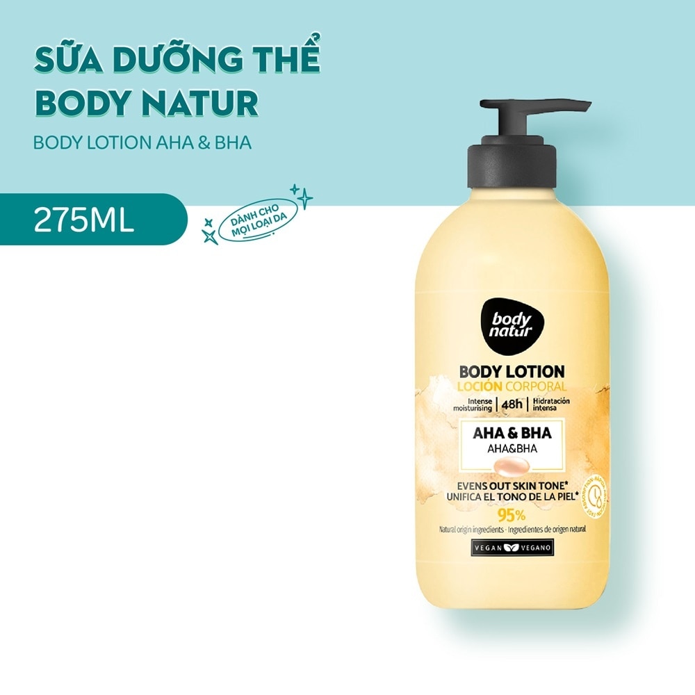 Sữa Dưỡng Thể Body Natur Body Lotion AHA & BHA 275ml
