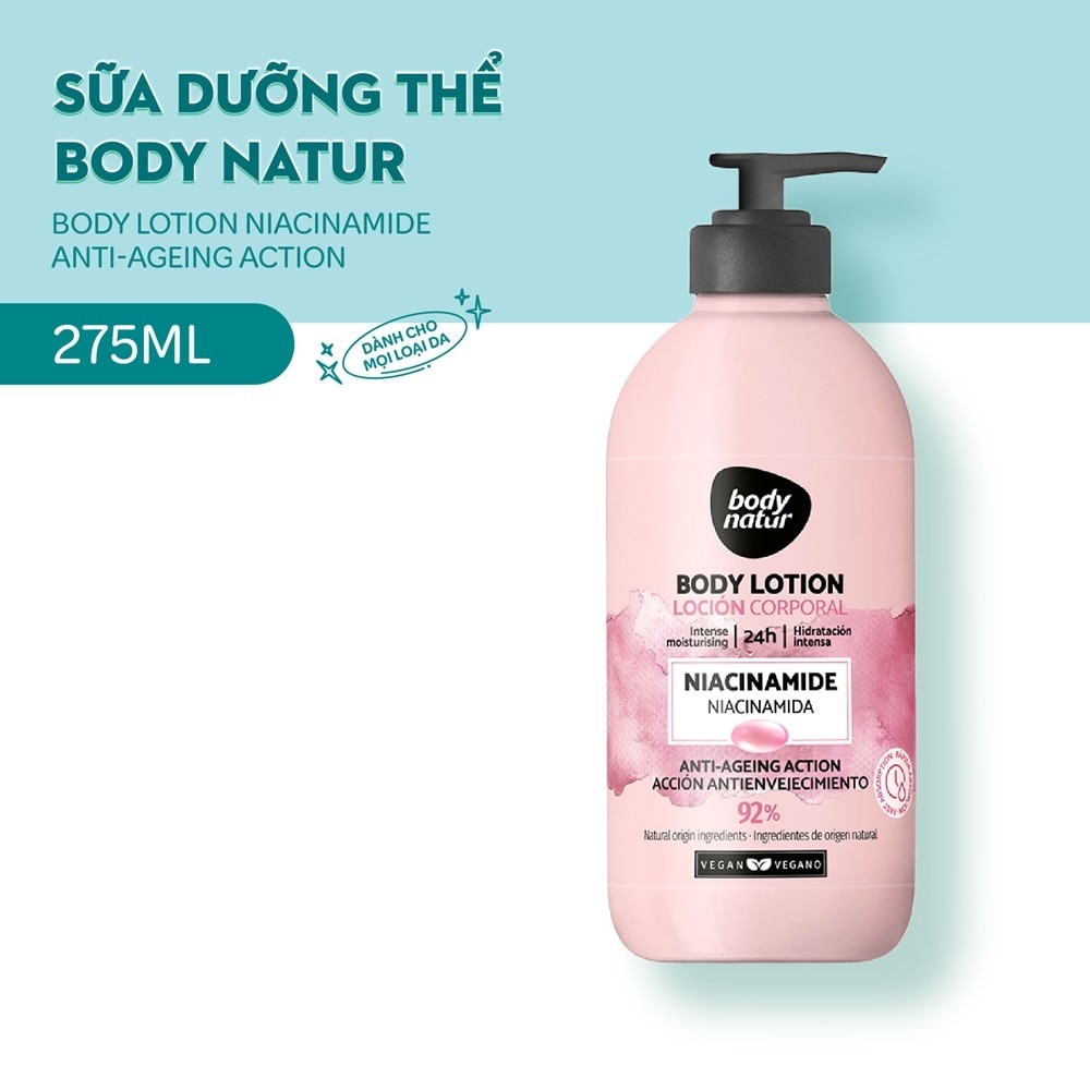Body Natur Body Lotion Niacinamide Anti-Ageing Action 275ml