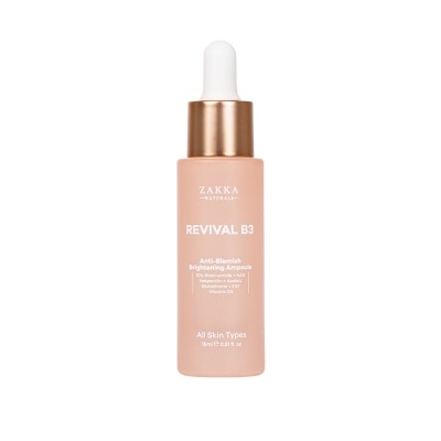 ZAKKA NATURALS Tinh Chất Zakka Naturals Revival B3 Hỗ Trợ Mờ Thâm Đỏ, Sáng Đều Màu Da Anti-Blemish Brightening 15ml