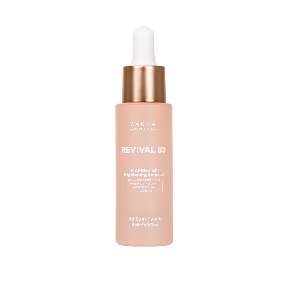 Tinh Chất Zakka Naturals Revival B3 Hỗ Trợ Mờ Thâm Đỏ, Sáng Đều Màu Da Anti-Blemish Brightening 15ml