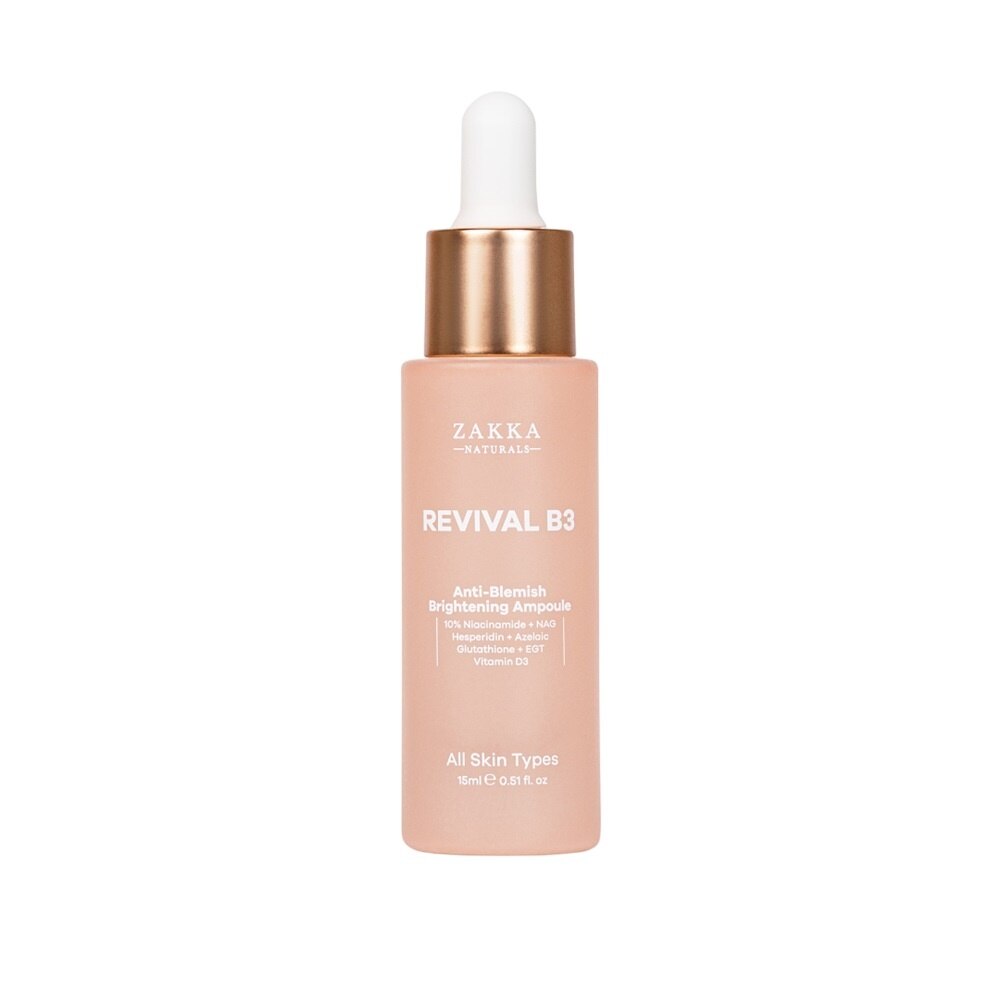 Tinh Chất Zakka Naturals Revival B3 Hỗ Trợ Mờ Thâm Đỏ, Sáng Đều Màu Da Anti-Blemish Brightening 15ml