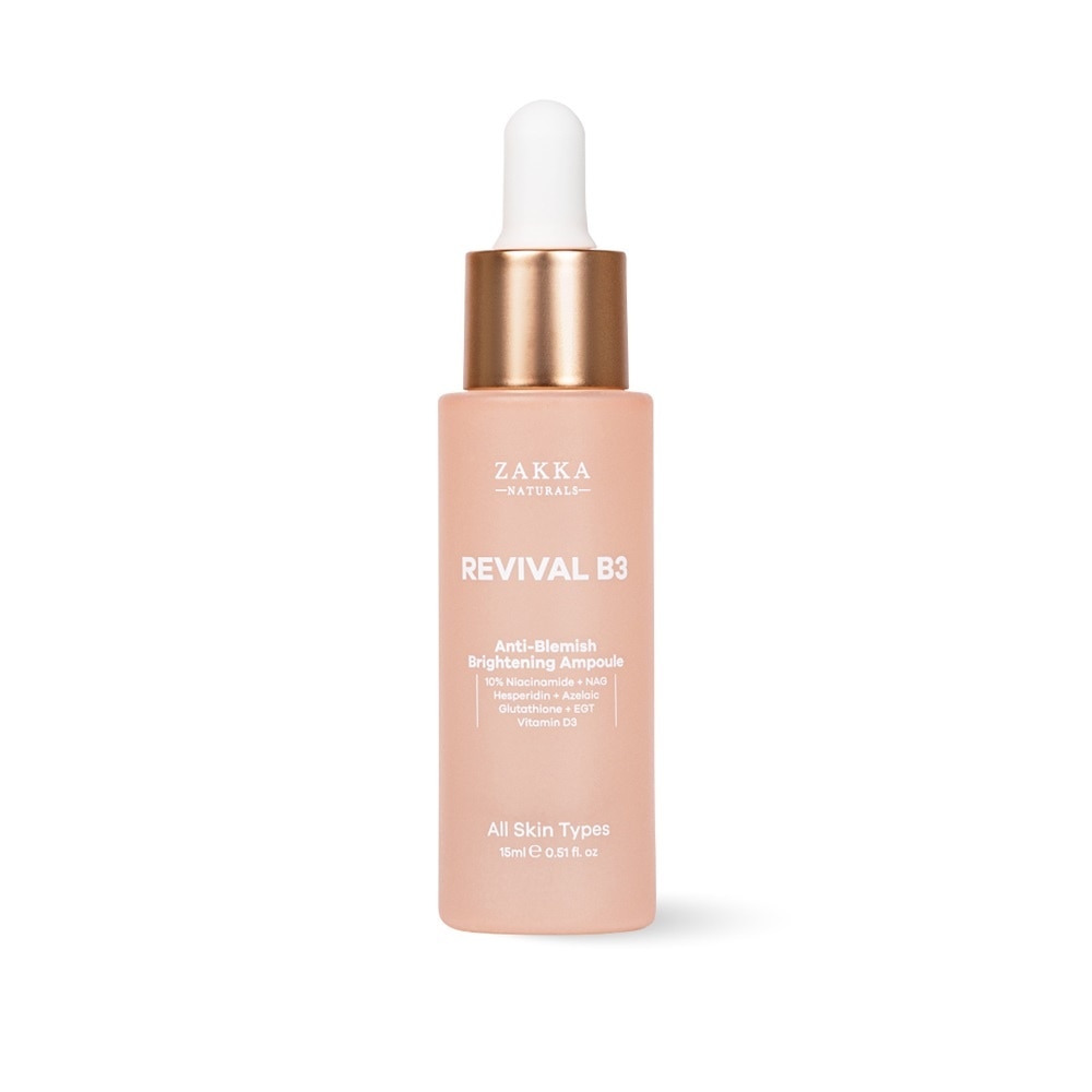 Tinh Chất Zakka Naturals Revival B3 Hỗ Trợ Mờ Thâm Đỏ, Sáng Đều Màu Da Anti-Blemish Brightening 15ml