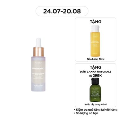 ZAKKA NATURALS Tinh Chất Zakka Naturals Hỗ Trợ Khỏe Da Probiotic Skin Strength & Defense Booster Serum 15ml