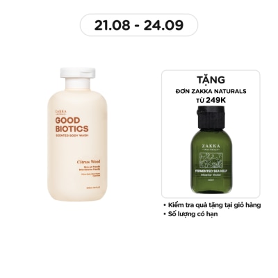 ZAKKA NATURALS Good Biotics Scented Body Wash Citrus Wood 300ml