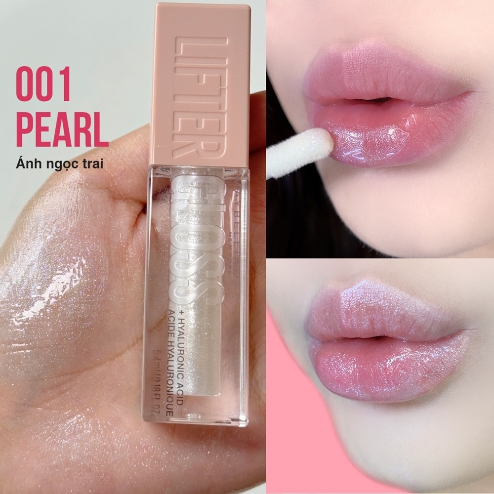 Son Bóng Maybelline Lifter Gloss - Lip Gloss 5.4ml .#001 Pearl Ánh Ngọc Trai