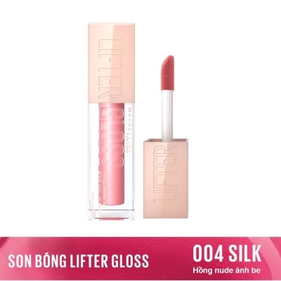 MAYBELLINE NEW YORK Son Bóng Maybelline Lifter Gloss - Lip Gloss 5.4ml .#004 Silk Hồng Nude Ánh Be