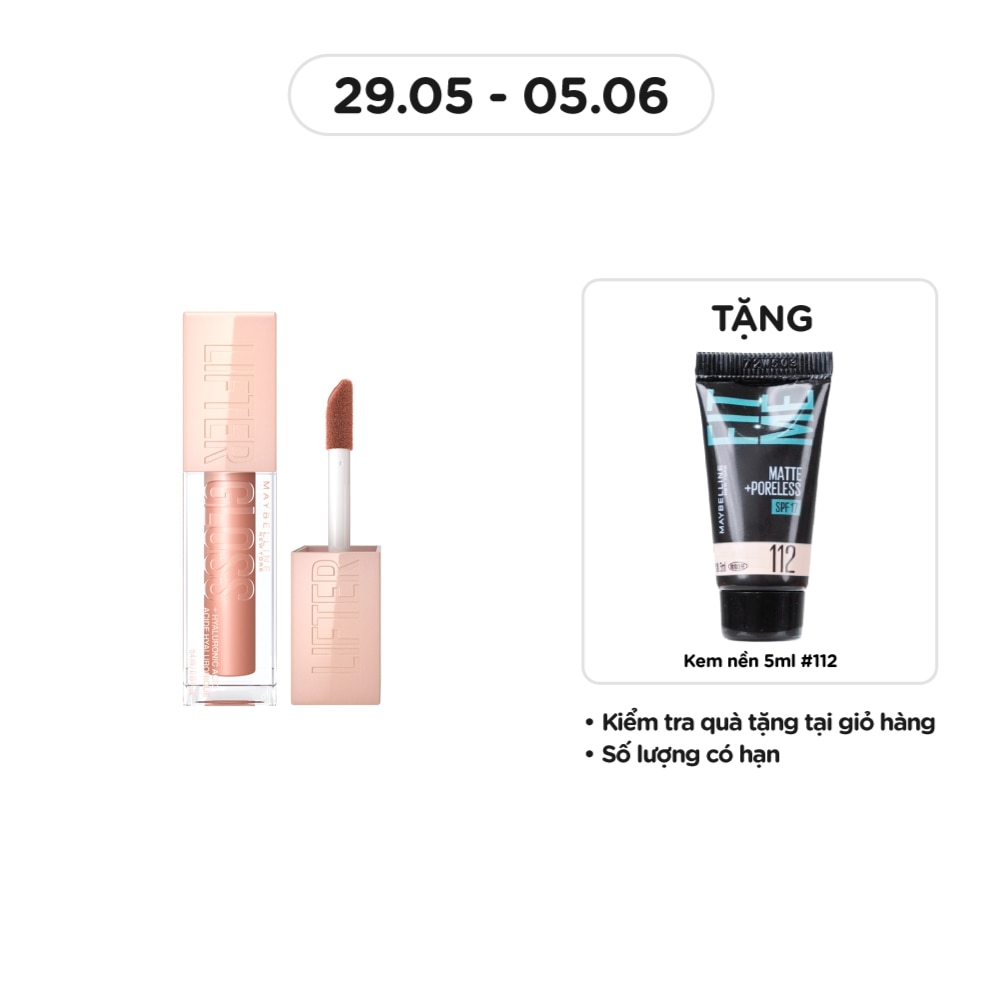 Son Bóng Maybelline Lifter Gloss - Lip Gloss 5.4ml .#008 Stone Nâu Khói