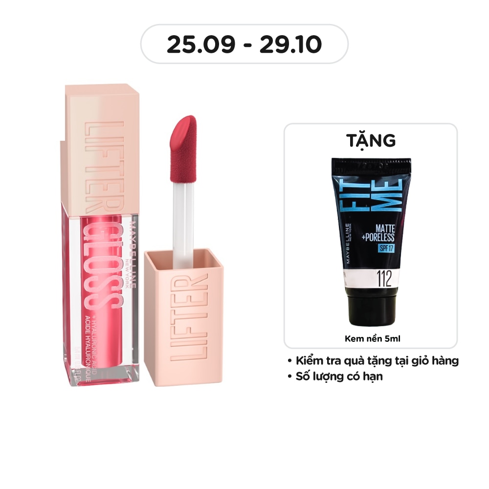 Son Bóng Maybelline Lifter Gloss - Lip Gloss 5.4ml .#014 Heat Đào Dâu Tan Chảy