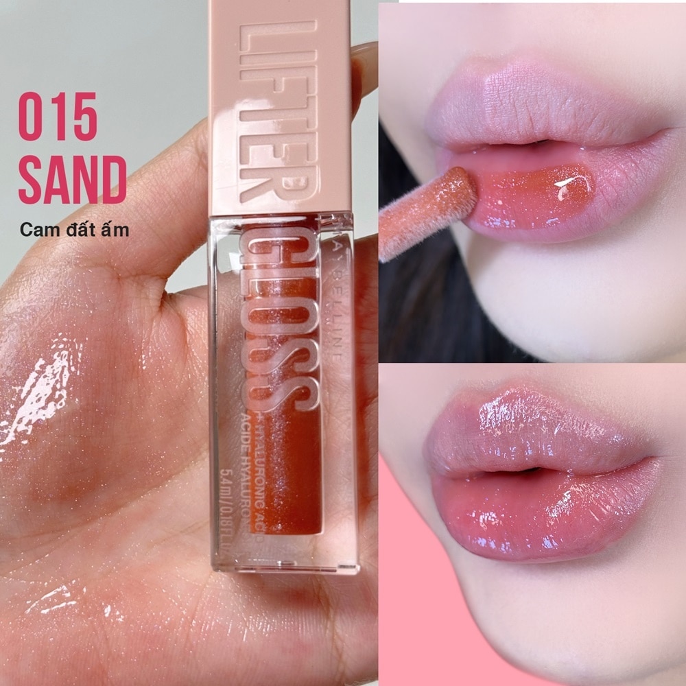 Son Bóng Maybelline Lifter Gloss - Lip Gloss 5.4ml .#015 Sand Cam Đất Ấm