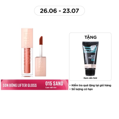 MAYBELLINE NEW YORK Son Bóng Maybelline Lifter Gloss - Lip Gloss 5.4ml .#015 Sand Cam Đất Ấm