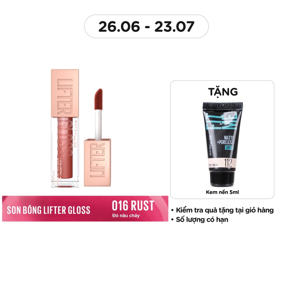Maybelline Lifter Gloss - Lip Gloss 5.4ml .#016 Rust