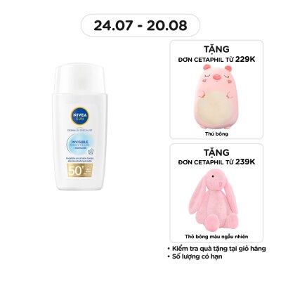 NIVEA Kem Chống Nắng Nivea Sun Derma Invisible Daily Fluid SPF50+ 40ml