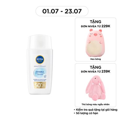 NIVEA Kem Chống Nắng Nivea Sun Derma Invisible Daily Fluid SPF50+ 40ml