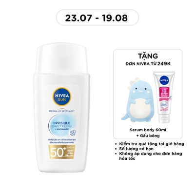 NIVEA - Sun Derma Invisible Daily Fluid SPF50+ 40ml image