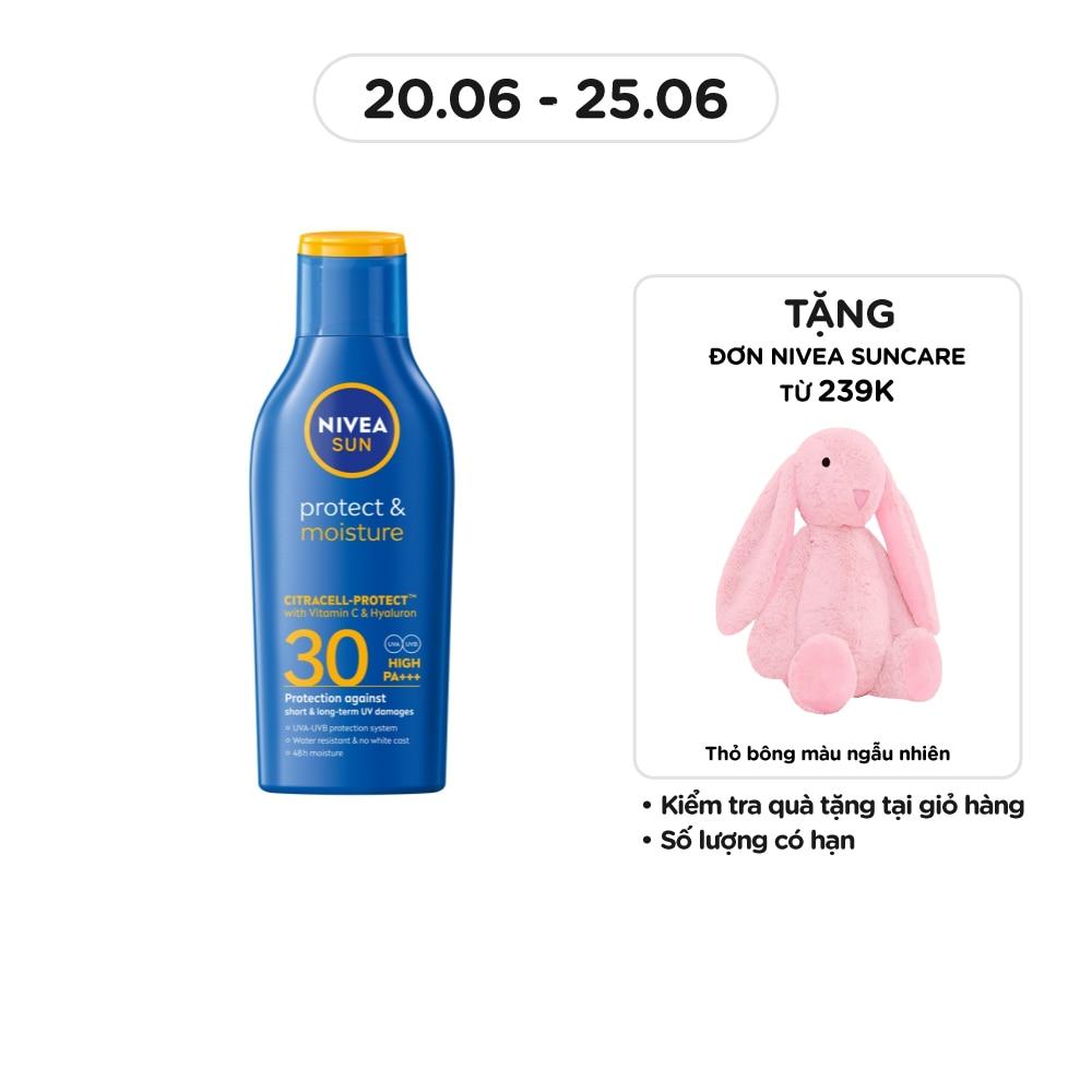 Sữa Chống Nắng Toàn Thân Nivea Sun Protect&Moisture SPF30 UVA/UVB Body Lotion 125ml