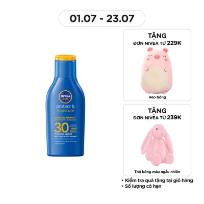 NIVEA Sữa Chống Nắng Toàn Thân Nivea Sun Protect&Moisture SPF30 UVA/UVB Body Lotion 75ml