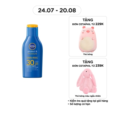 NIVEA Sữa Chống Nắng Toàn Thân Nivea Sun Protect&Moisture SPF30 UVA/UVB Body Lotion 75ml