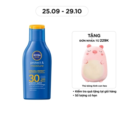 NIVEA Sữa Chống Nắng Toàn Thân Nivea Sun Protect&Moisture SPF30 UVA/UVB Body Lotion 75ml