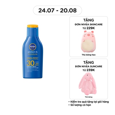 NIVEA Sữa Chống Nắng Toàn Thân Nivea Sun Protect&Moisture SPF30 UVA/UVB Body Lotion 75ml