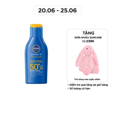 NIVEA Sữa Chống Nắng Toàn Thân Nivea Sun Protect&Moisture SPF50+ UVA/UVB Body Lotion 75ml