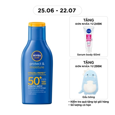 NIVEA - Sữa Chống Nắng Toàn Thân Nivea Sun Protect&Moisture SPF50+ UVA/UVB Body Lotion 75ml