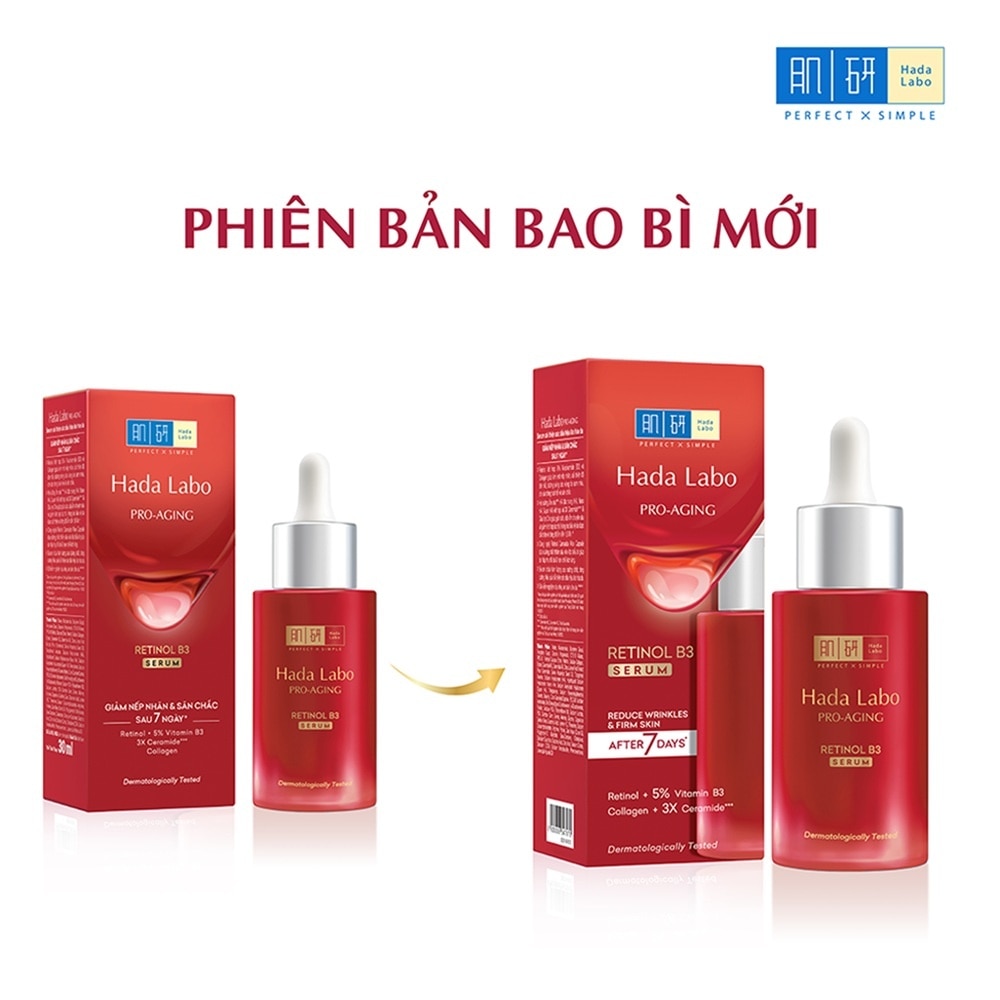 Serum Hada Labo Cải Thiện Lão Hóa Da Pro Aging Retinol B3 Serum 30ml image